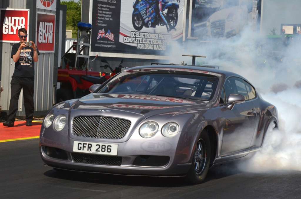 Bentley Continental GT drag racer