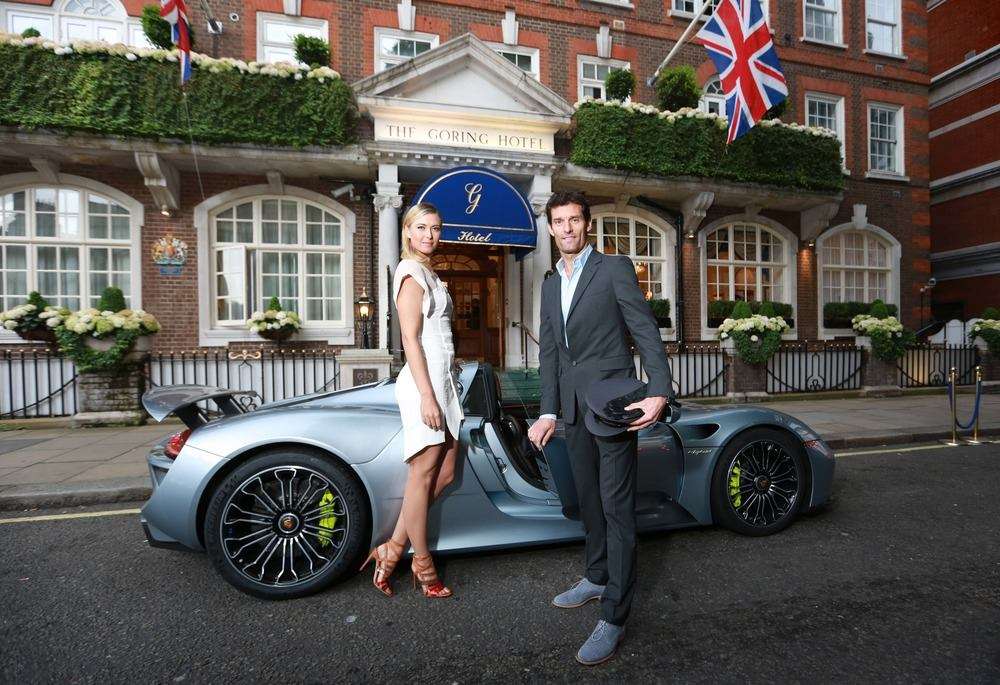 Maria Sharapova, Mark Webber at pre- Wimbledon party