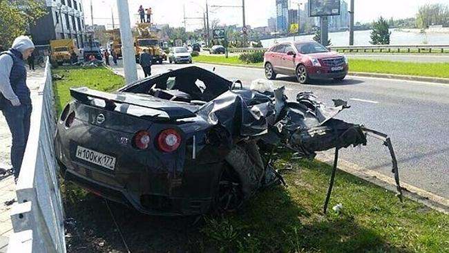 Andrey Yeshchenko Nissan GTR crash 2