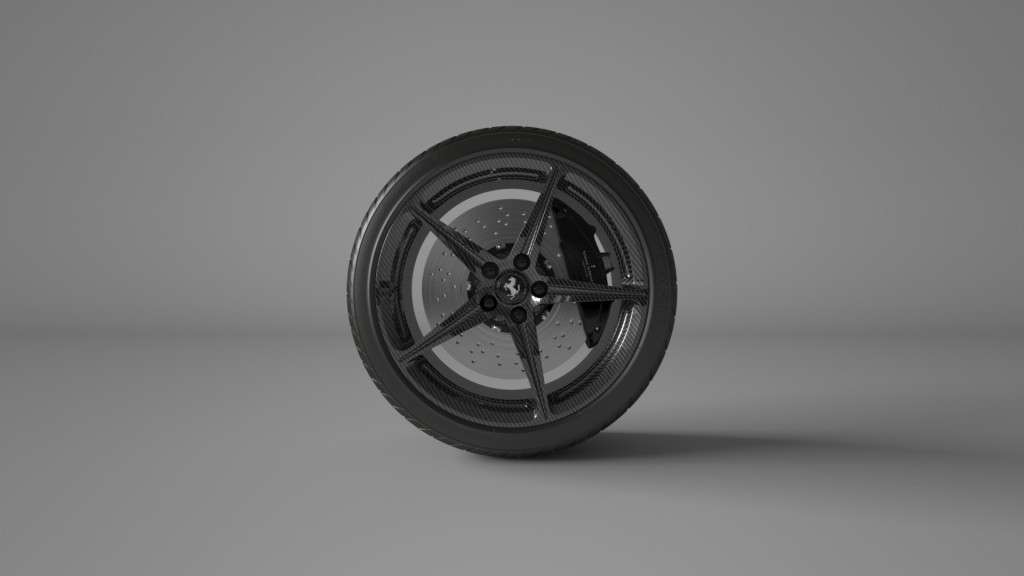 Ferrari 458 One-piece carbon fiber wheel