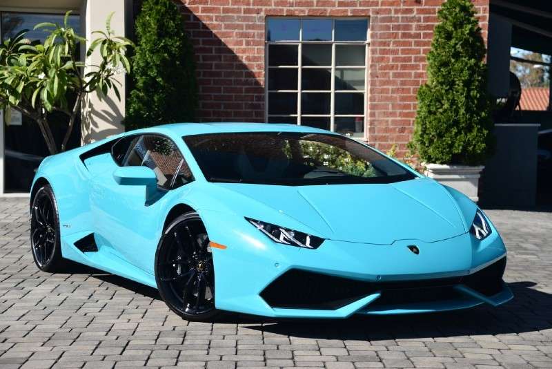 Blue Glauco Lamborghini Huracan For Sale in the US-1