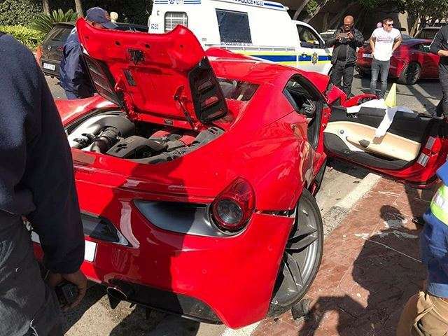 Ferrari 488 GTB crash-Sandton-South Africa-3