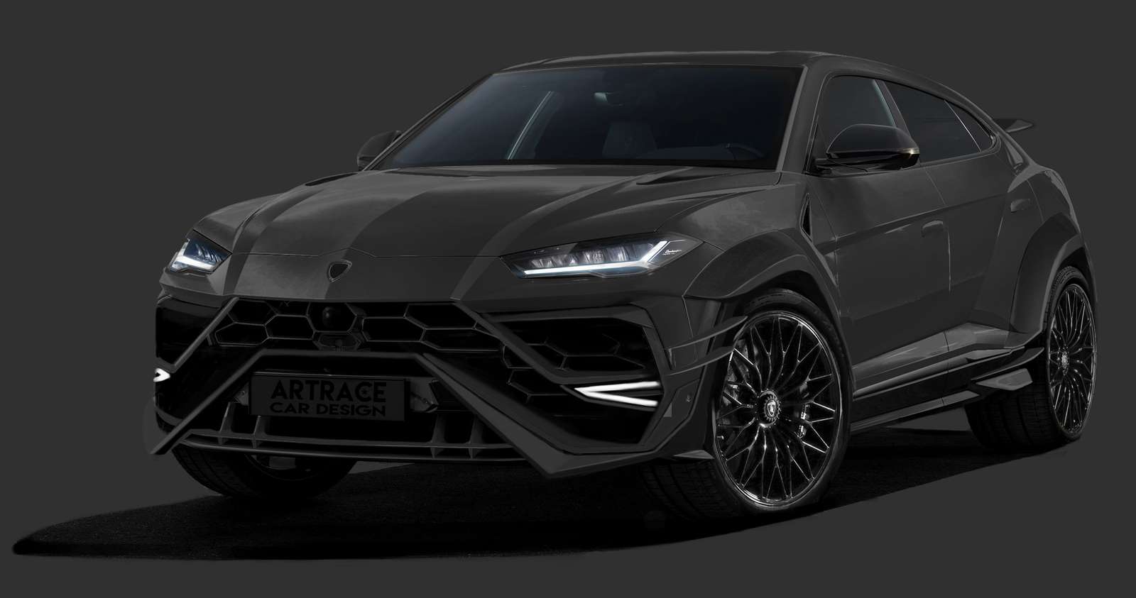 Custom Lamborghini Urus-carbon bodykit-Artrace Car Design-rendering