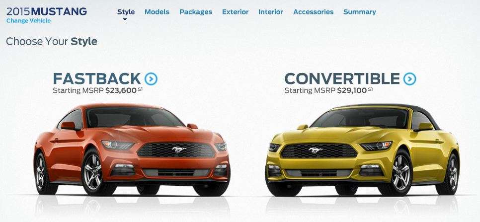 Ford Mustang Configurator