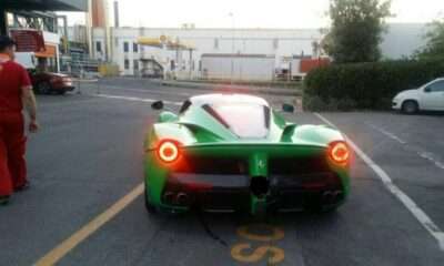 Jay Kay's green Ferrari LaFerrari