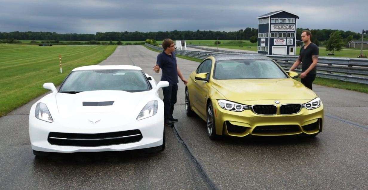 BMW M4 versus Corvette Stingray