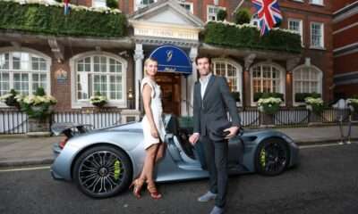 Maria Sharapova, Mark Webber at pre- Wimbledon party