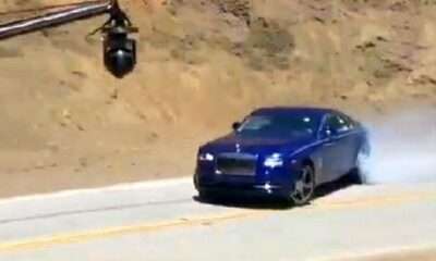 Rolls Royce Wraith drifting for TopGear USA