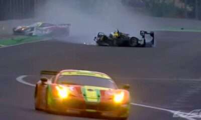 Mark Webber crash from FIA WEC Sao Paulo