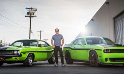 Jeff Dunham with his Dodge Challenger SRT Hellcat and Challenger RT
