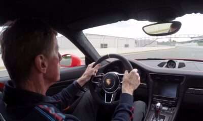 Walter Rohrl driving a Porsche 911 GT3 RS