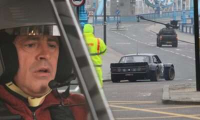 Matt LeBlanc Filming Top Gear with Ken Block in London -2