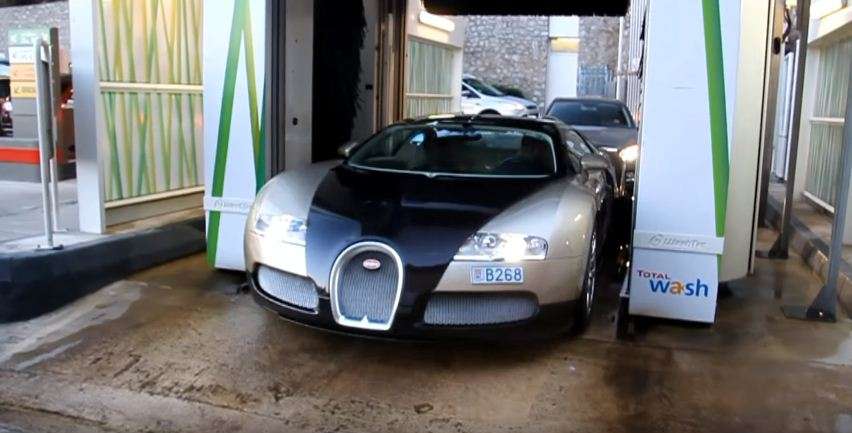 How not to wash a Bugatti Veyron
