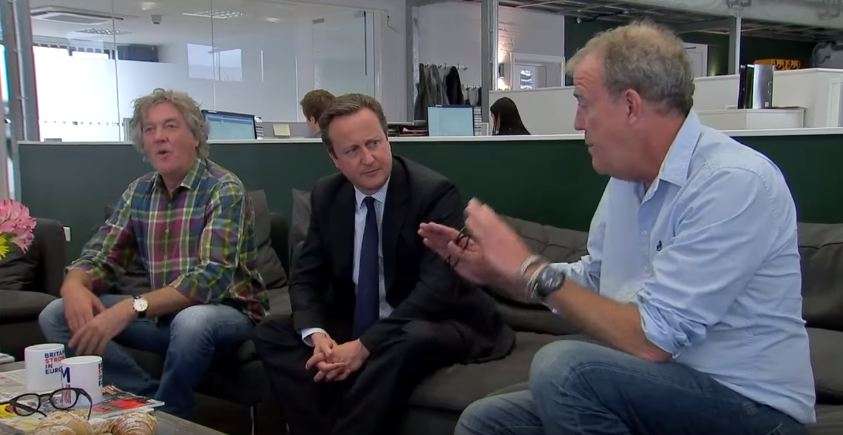 Jeremy Clarkson, James May discuss BREXIT with Cameron