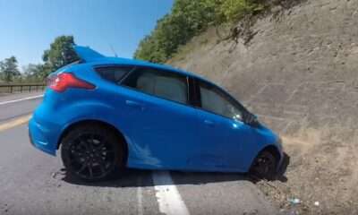 2016 Ford Focus RS crashes while in Drift Mode