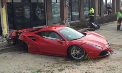 Teenager crashes Ferrari 488 GTB into Barbershop-1