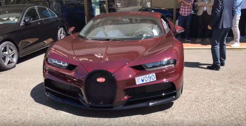 Red Carbon Bugatti Chiron-Monaco