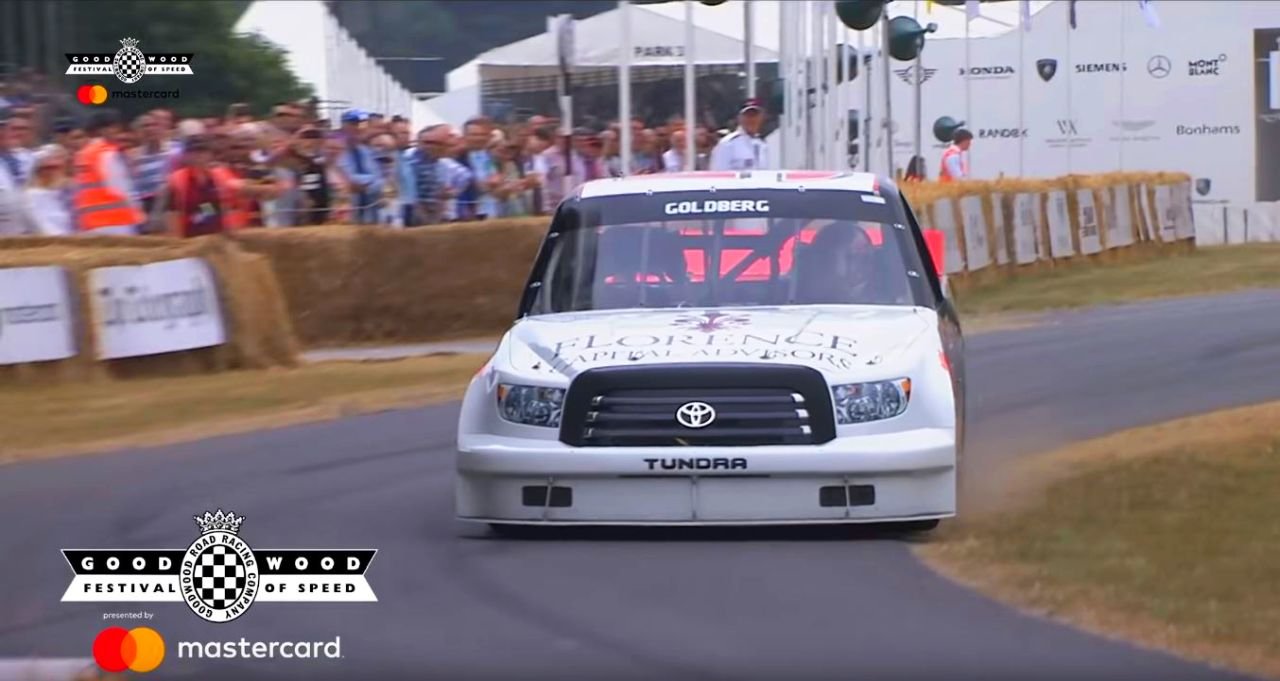 Toyota Tundra NASCAR Truck-Bill Goldberg-Goodwood-2018-crash
