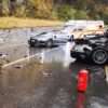 Audi r8 splits into two massive crash 04