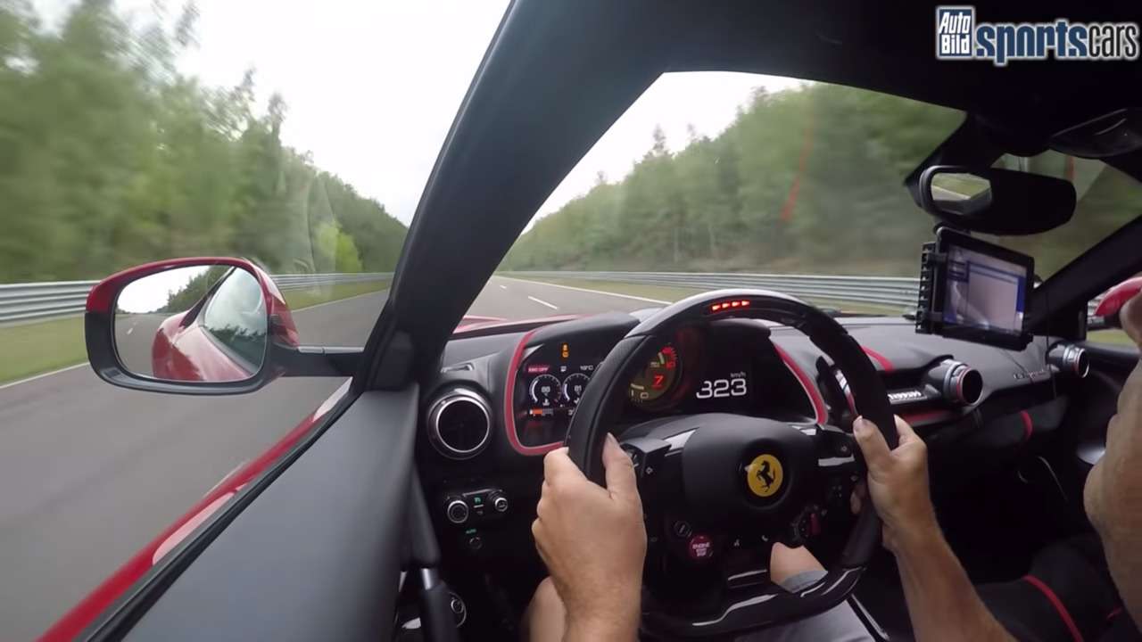 Ferrari 812 Superfast top speed track