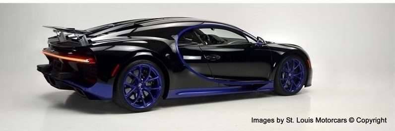 Bugatti Chiron Black and Blue