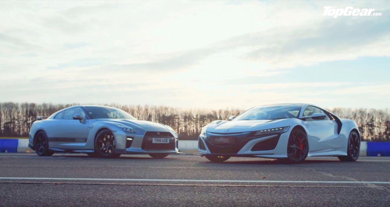 Top Gear S Rory Reid Pits A Honda Nsx Against A Litchfield Nissan Gt R Godzilla The Supercar Blog