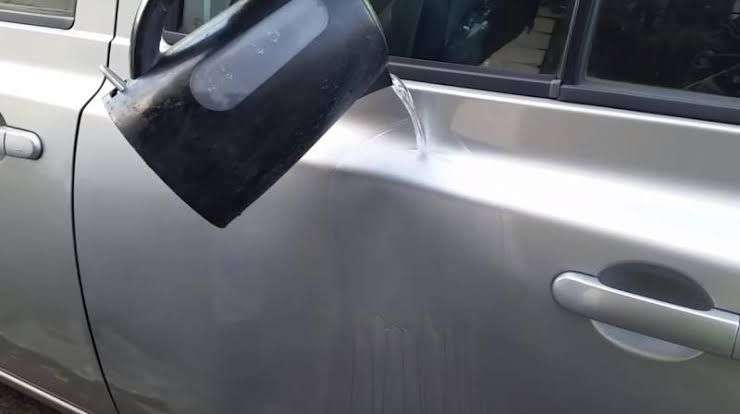 Car-dent-removal-hot water