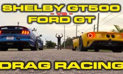 Ford GT vs 2020 Mustang Shelby GT500 drag race
