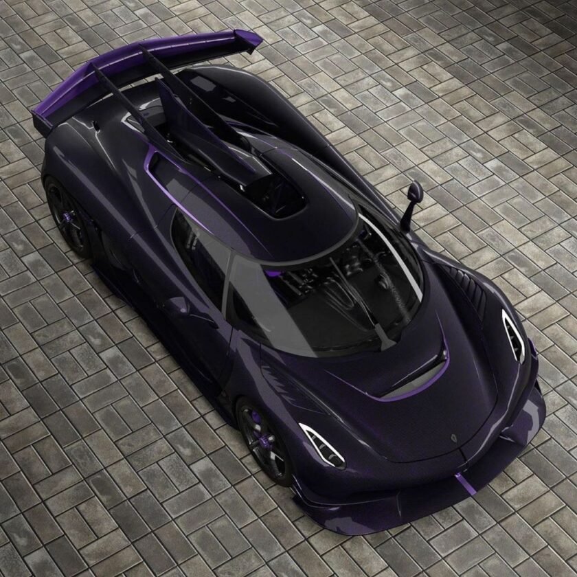 One Off Koenigsegg Jesko Hydra Has Purple Flakes In Its Carbon The Supercar Blog