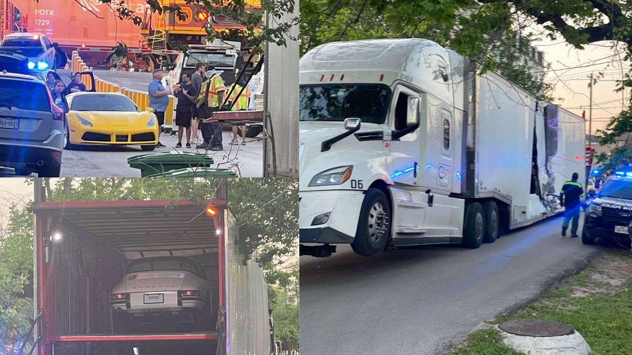 Houston Truck-Train accident-Ferrari SF90-1