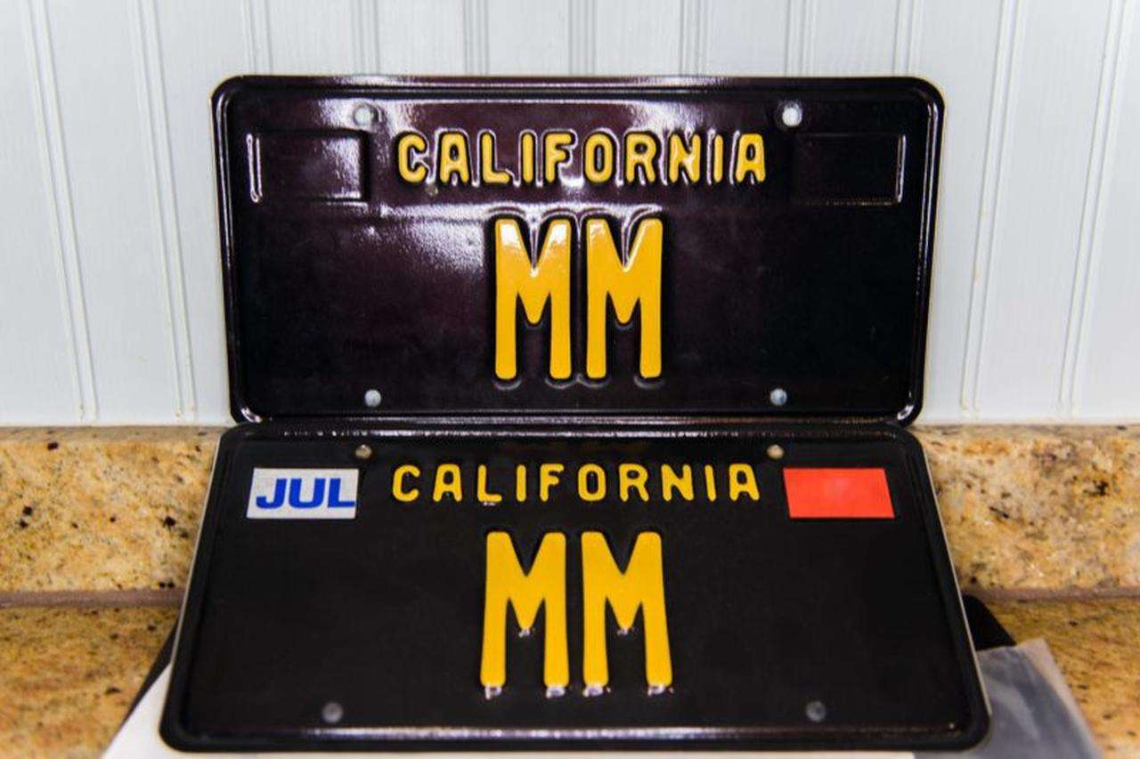 MM California license plate-1