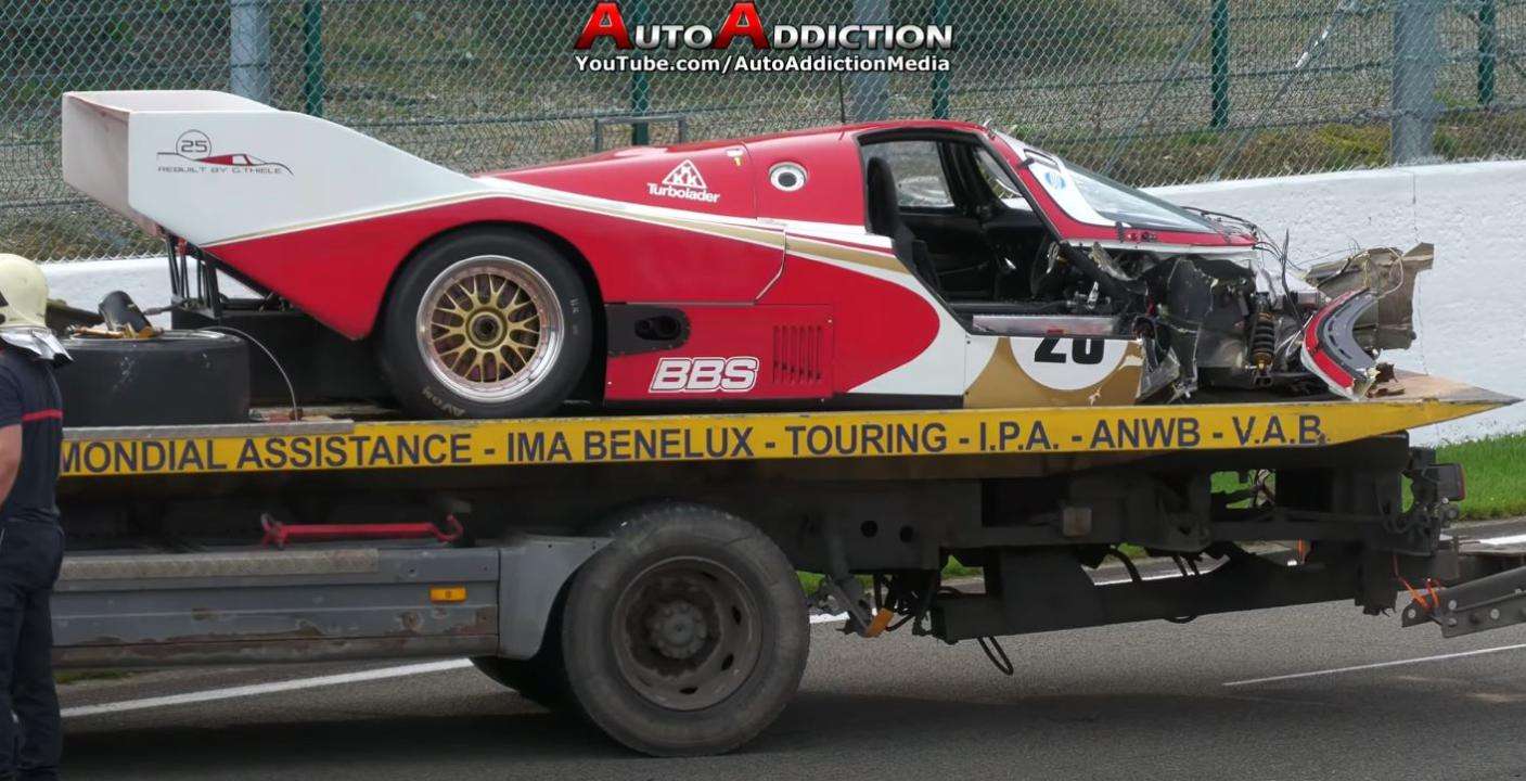 Porsche 962C-Crash-Spa Francorchamps