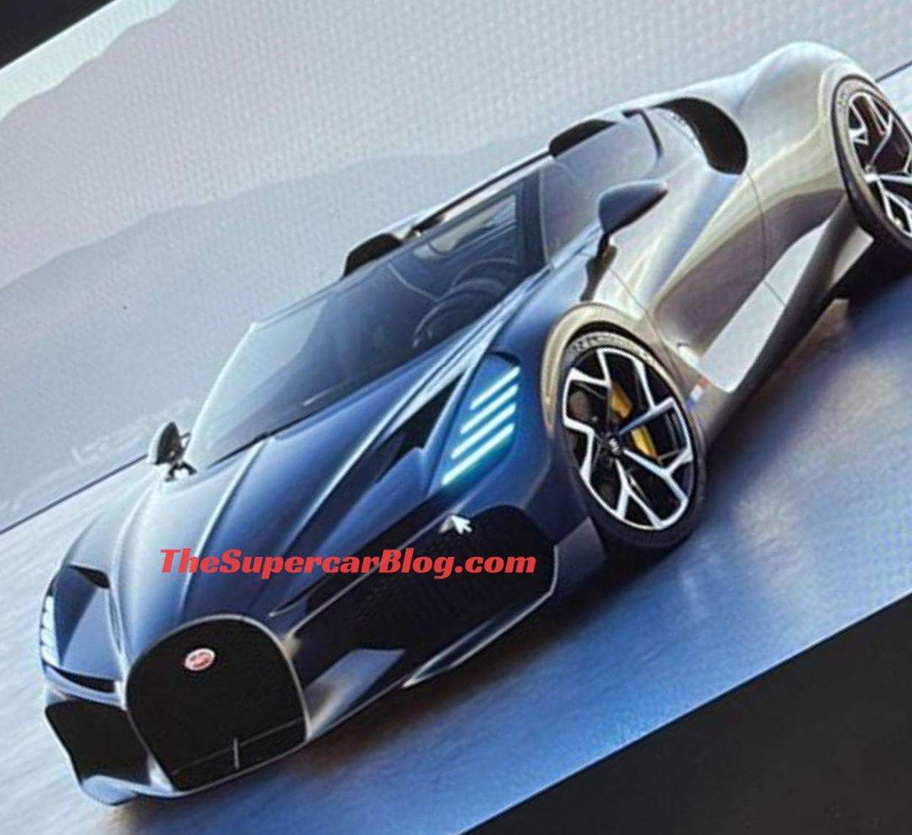 Bugatti Chiron Roadster-Mistral-rendering-leaked