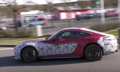 2024 Mercedes-AMG GT hybrid V8 spotted at Nurburgring
