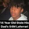 14-year-old kid driving LaFerrari