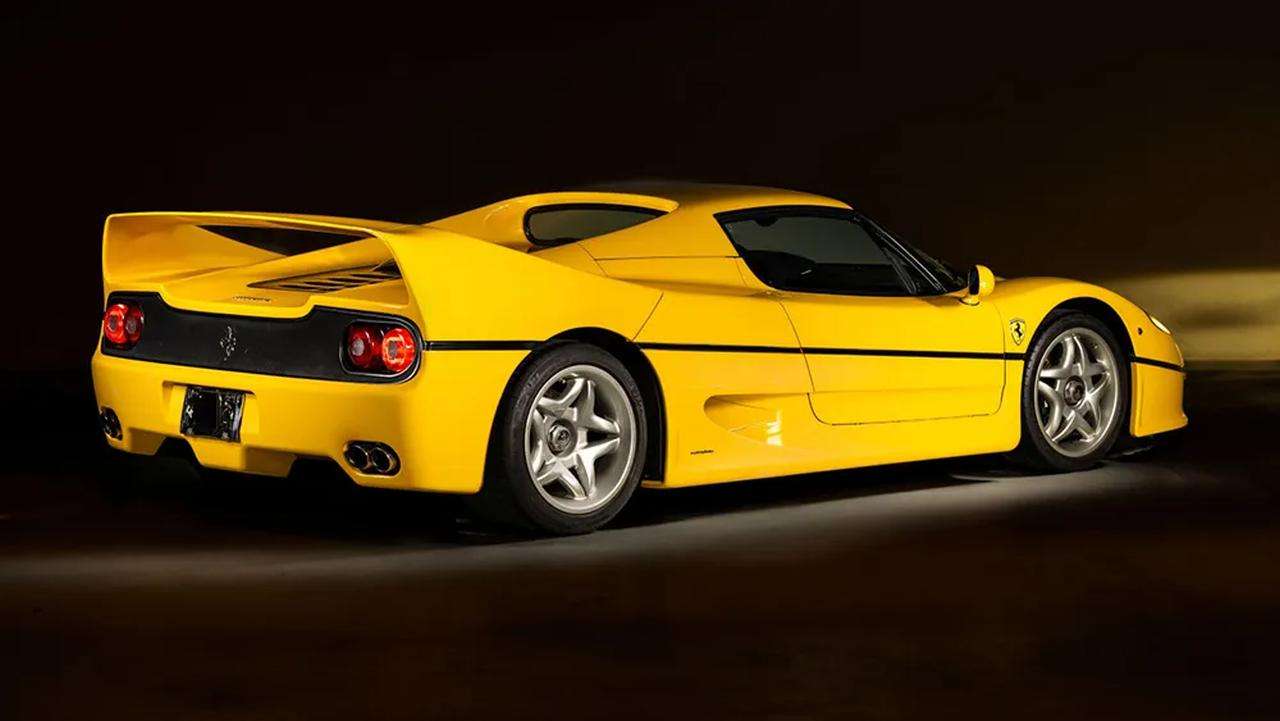 Yellow Ferrari F50-auction-4