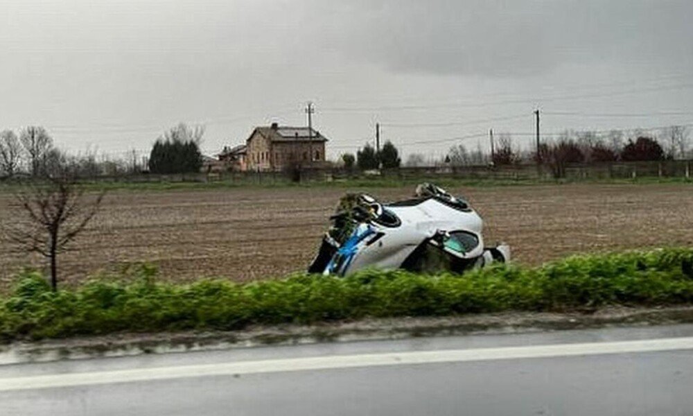 First wrecked Ferrari Purosangue was probably on a pre-delivery test First wrecked Ferrari Purosangue was probably on a pre-delivery test