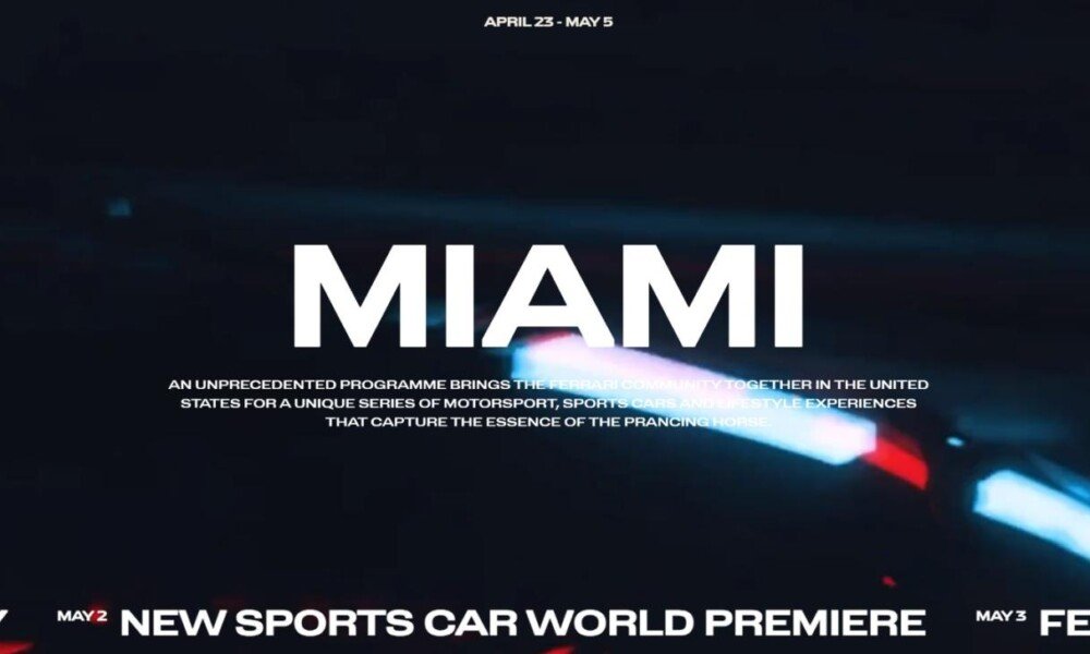 Ferrari 812 successor teased ahead of its Miami unveiling