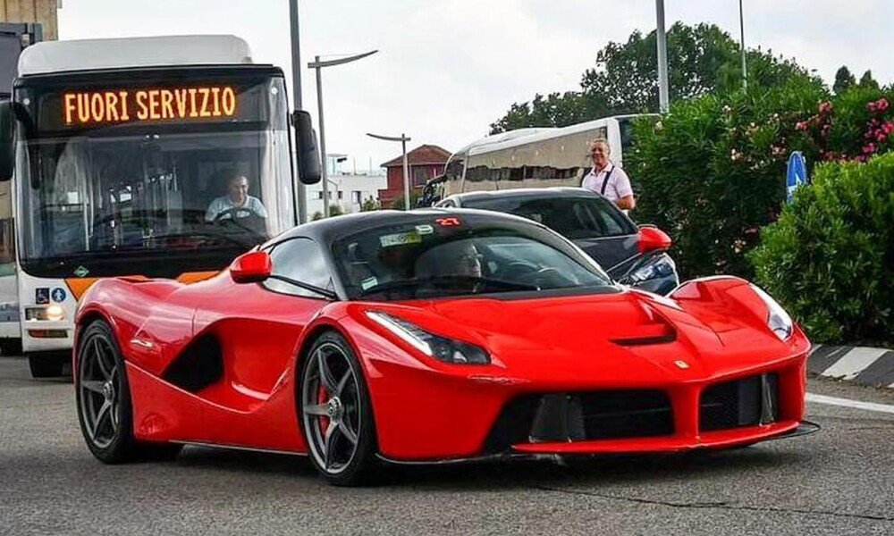 LaFerrari gets rear-ended during 2024 Ferrari Cavalcade