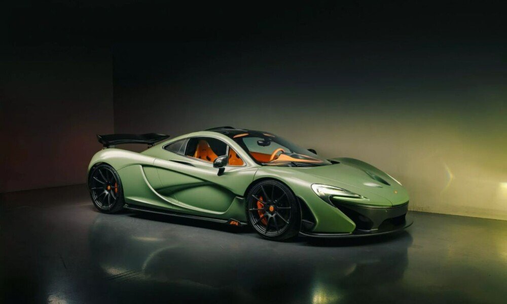 McLaren P1 in one-off Satin Camo Green to be sold at auction