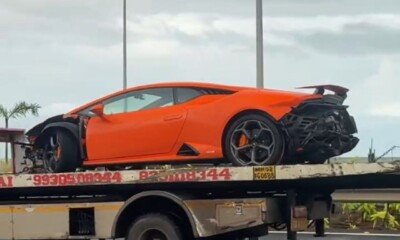 Lamborghini Huracan Tecnica-crash-Mumbai-1