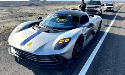Aston Martin Valhalla prototype caught speeding USA