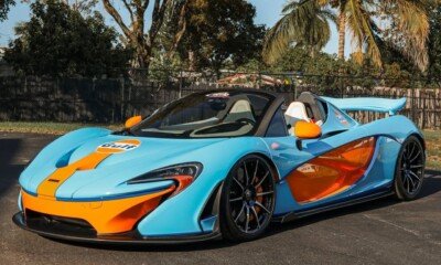 Mclaren P1 Spider Lanzante Gulf Livery for sale-1