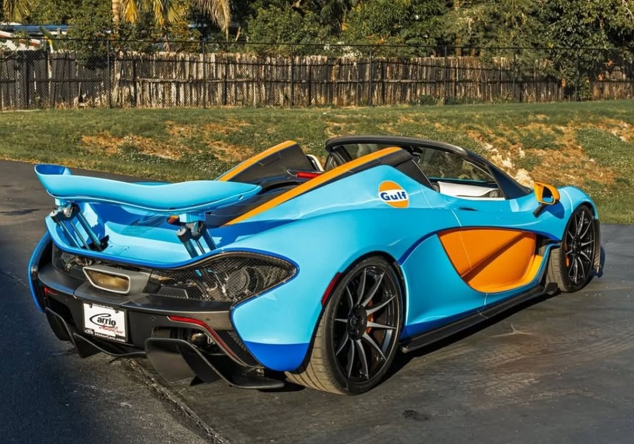 Mclaren P1 Spider Lanzante Gulf Livery for sale-2