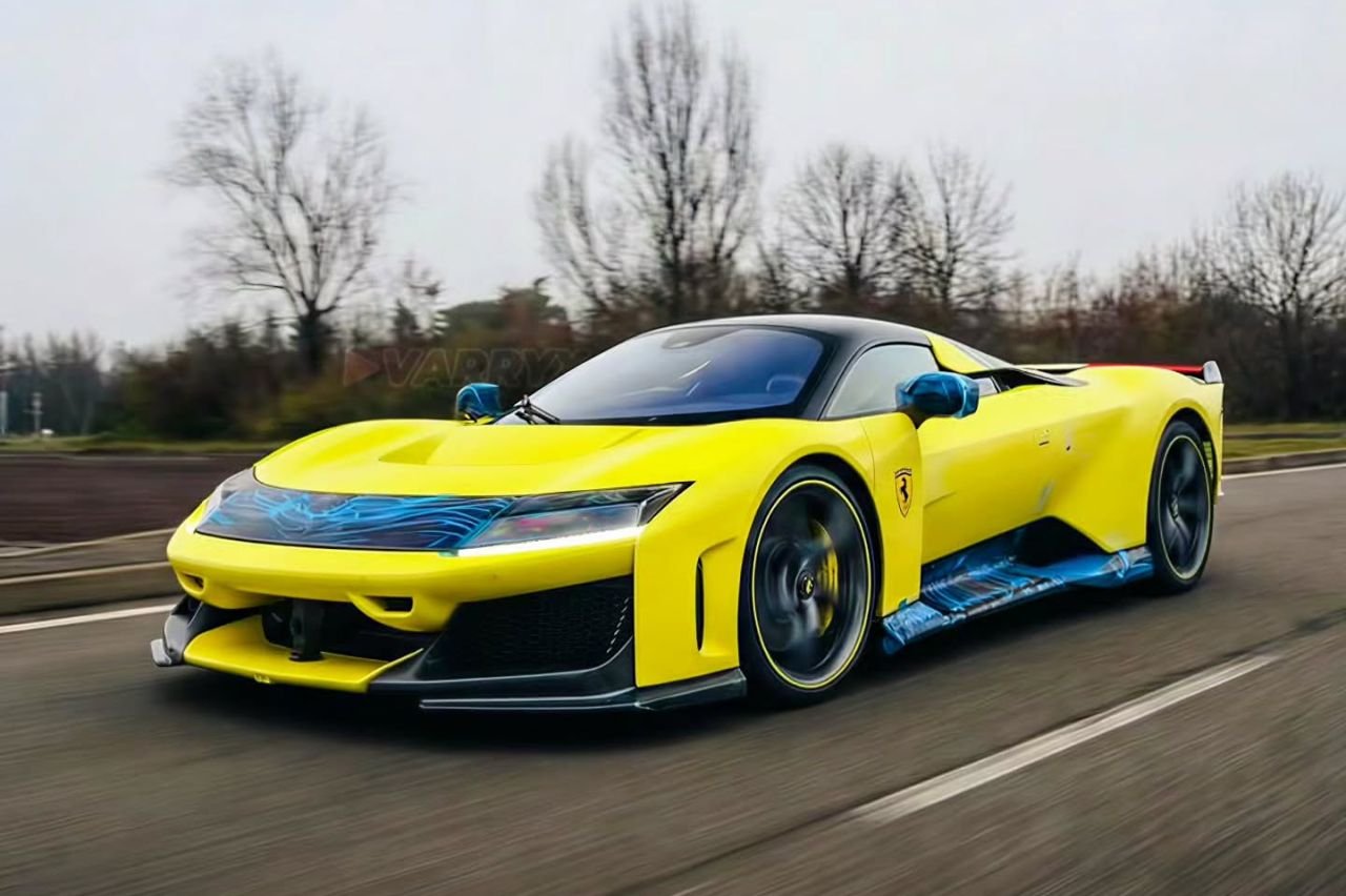Ferrari F80 electric yellow