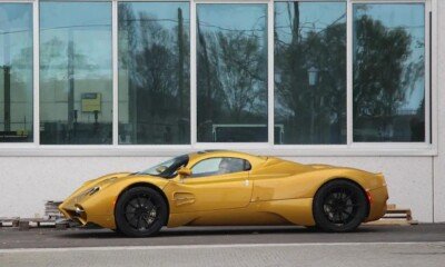 First one-off Pagani Utopia yellow-spy-image-1