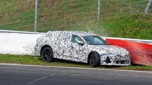 Audi RS6 Avant prototype crash Nurburgring