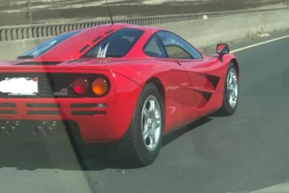 McLaren F1 spotted on Highway 47 in California