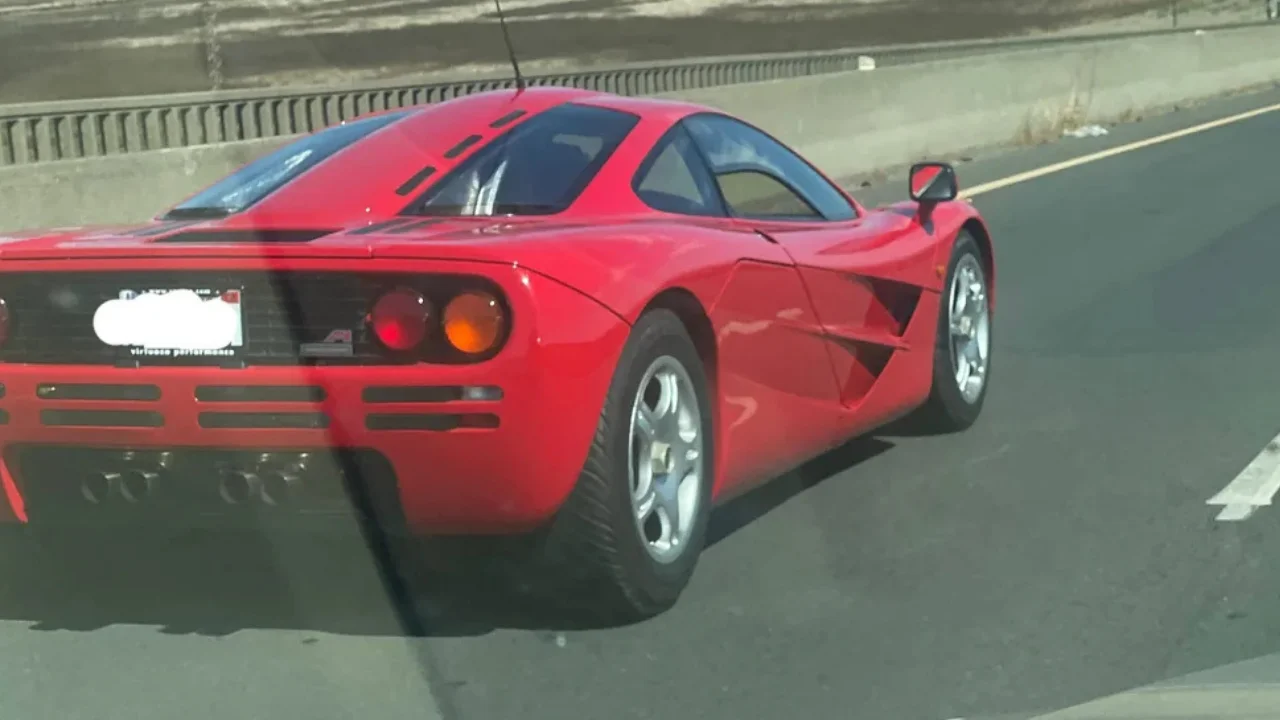 McLaren F1 spotted on Highway 47 in California