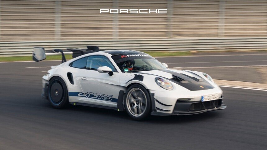 Porsche 911 GT3 RS Manthey Kit Nurburgring lap